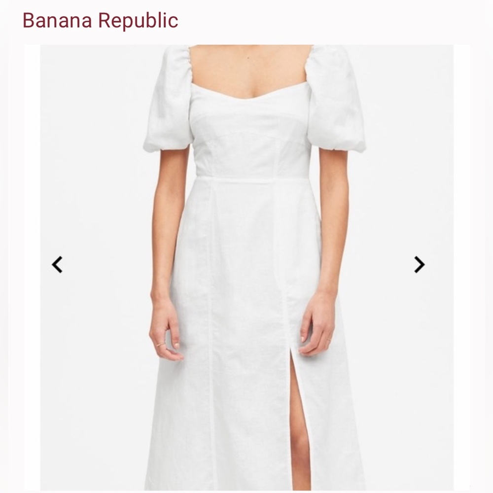 Banana Republic MIDI DRESS - Day dress - off white/off-white